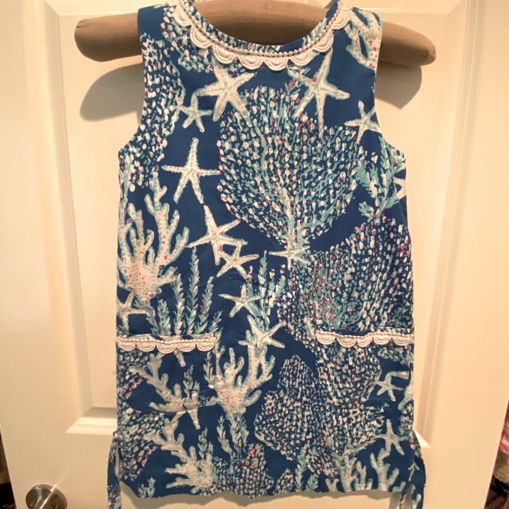 Girls Lilly Pulitzer Starfish blue dress